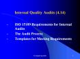 Internal Quality Audits (4.14) PowerPoint PPT Presentation