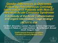 Gender Differences in Outcomes Following Percutaneous Coronary Intervention of Patients with Non-ST elevation Acute Coronary Syndrome A Substudy of the Acute Catheterization and Urgent Intervention Triage strategY (ACUITY) trial PowerPoint PPT Presentation