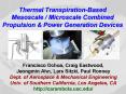 Thermal Transpiration-Based Mesoscale / Microscale Combined Propulsion PowerPoint PPT Presentation