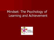 Mindset: The Psychology of Learning and Achievement