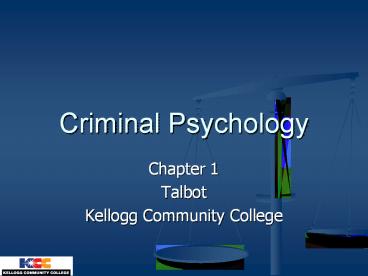 Criminal Psychology