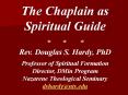 The Chaplain as Spiritual Guide PowerPoint PPT Presentation