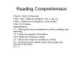 Reading Comprehension PowerPoint PPT Presentation