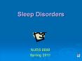 Sleep Disorders PowerPoint PPT Presentation