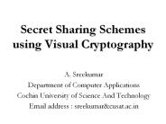 Secret Sharing Schemes using Visual Cryptography
