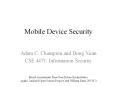 Mobile Device Security PowerPoint PPT Presentation