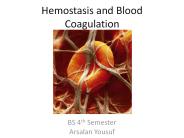 Hemostasis and Blood Coagulation