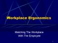 Workplace Ergonomics PowerPoint PPT Presentation