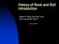 History of Rock and Roll Introduction PowerPoint PPT Presentation