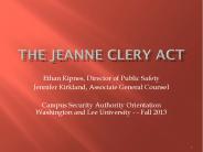 The Jeanne Clery Act