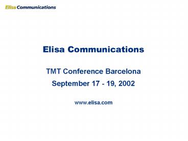 Elisa Communications