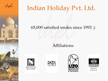 Indian Holiday Pvt. Ltd.