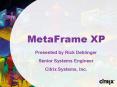 MetaFrame XP PowerPoint PPT Presentation