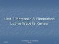 Unit 3 Metabolic PowerPoint PPT Presentation