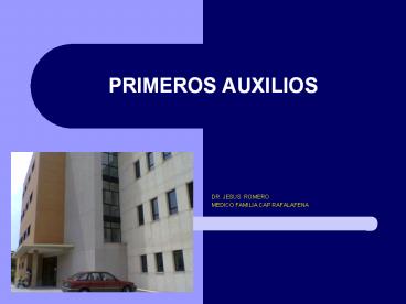 PRIMEROS AUXILIOS