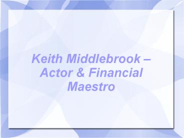 Keith Middlebrook