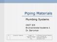 Piping Materials PowerPoint PPT Presentation