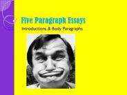 Five Paragraph Essays