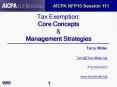 Tax Exemption: Core Concepts PowerPoint PPT Presentation