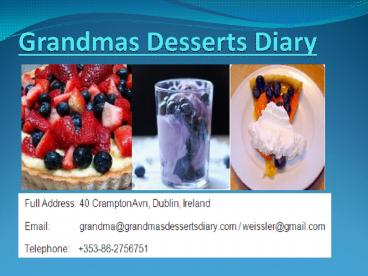 Dessert Recipes