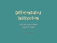 Differentiated Instruction PowerPoint PPT Presentation