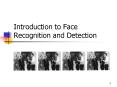 Introduction to Face Recognition and Detection PowerPoint PPT Presentation