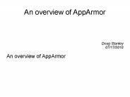 An overview of AppArmor