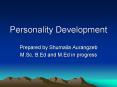 Personality Development PowerPoint PPT Presentation