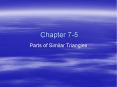 Parts of Similar Triangles PowerPoint PPT Presentation