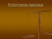 Performance Appraisal