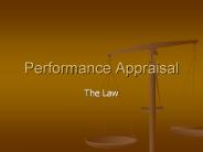 Performance Appraisal