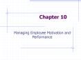 Managing Employee Motivation and Performance PowerPoint PPT Presentation