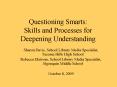 Questioning Smarts: Skills and Processes for Deepening Understanding PowerPoint PPT Presentation