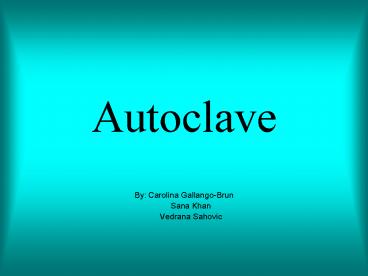 Autoclave
