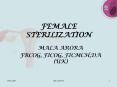 FEMALE STERILIZATION PowerPoint PPT Presentation