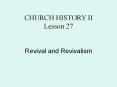 Revival and Revivalism PowerPoint PPT Presentation