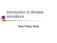 Introduction to Wireless simulations PowerPoint PPT Presentation