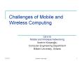 Challenges of Mobile and Wireless Computing PowerPoint PPT Presentation
