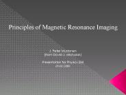Principles of Magnetic Resonance Imaging