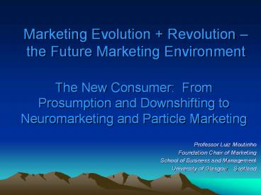 Marketing Evolution   Revolution 