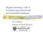 Organic farming