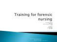 Training for forensic nursing PowerPoint PPT Presentation