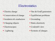 Electrostatics