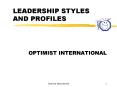 LEADERSHIP STYLES AND PROFILES PowerPoint PPT Presentation