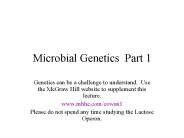 Microbial Genetics Part 1