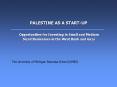 PALESTINE AS A START-UP PowerPoint PPT Presentation