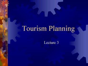 Tourism Planning