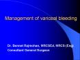 Management of variceal bleeding PowerPoint PPT Presentation