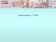 Etude de Gestion