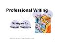 Professional Writing PowerPoint PPT Presentation